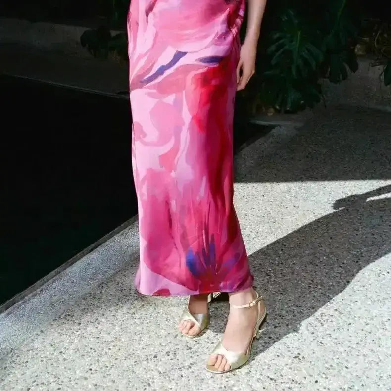 Satin High Heels Women Ankle Strap