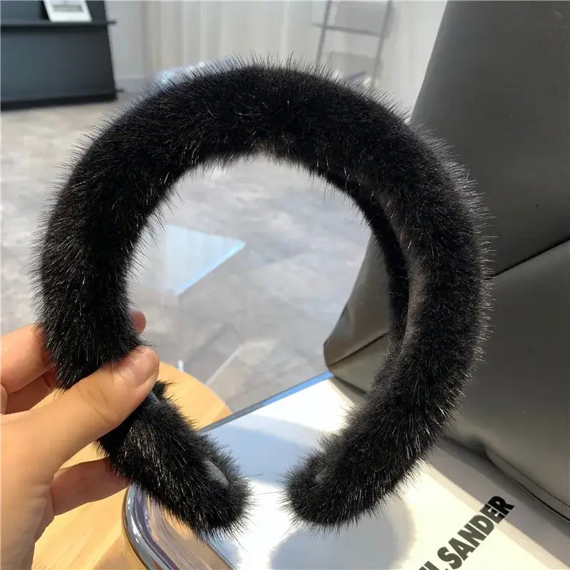 100% Real Mink Fur Headbands