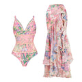 Women's V-Neck Floral Swimsuit - Norellé