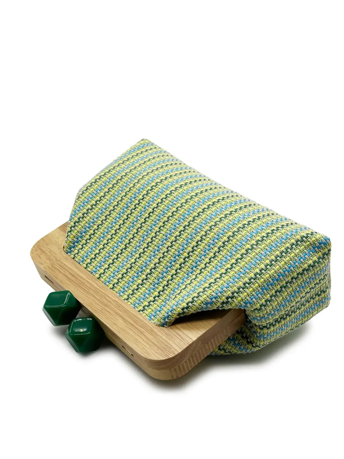 Colorful Striped PP Straw Clucth Bag for Women