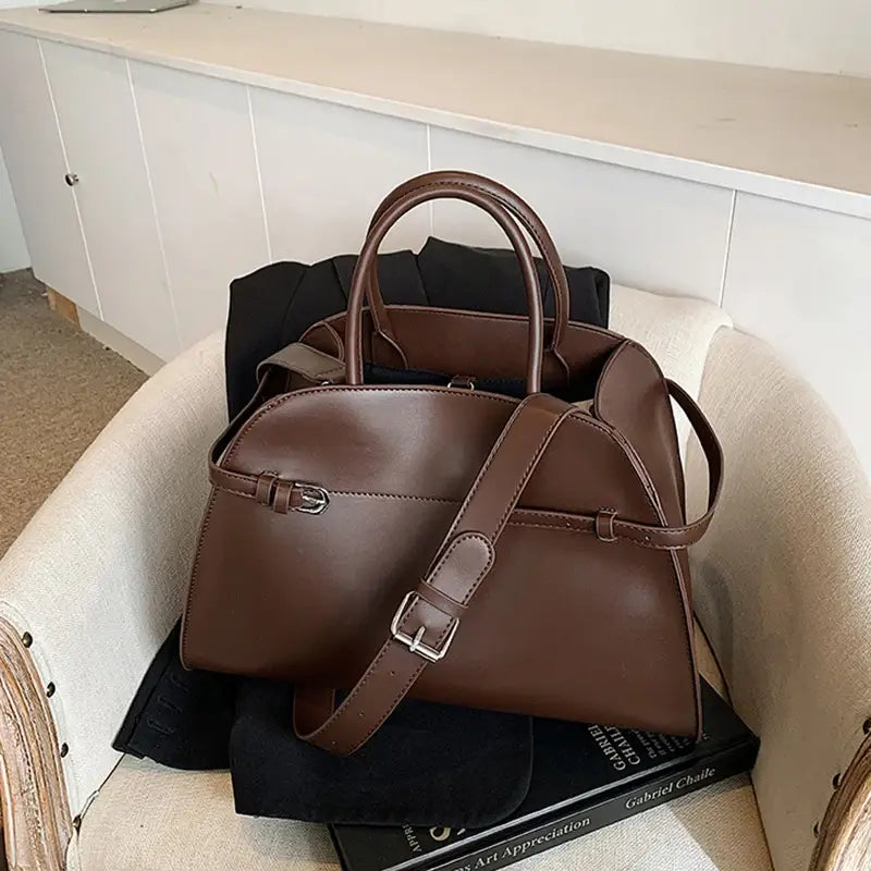 Brand Belt Design Handbag Vintage Women’s Large Capacity