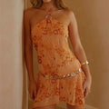 Sequined Beaded Cami Mini Dress