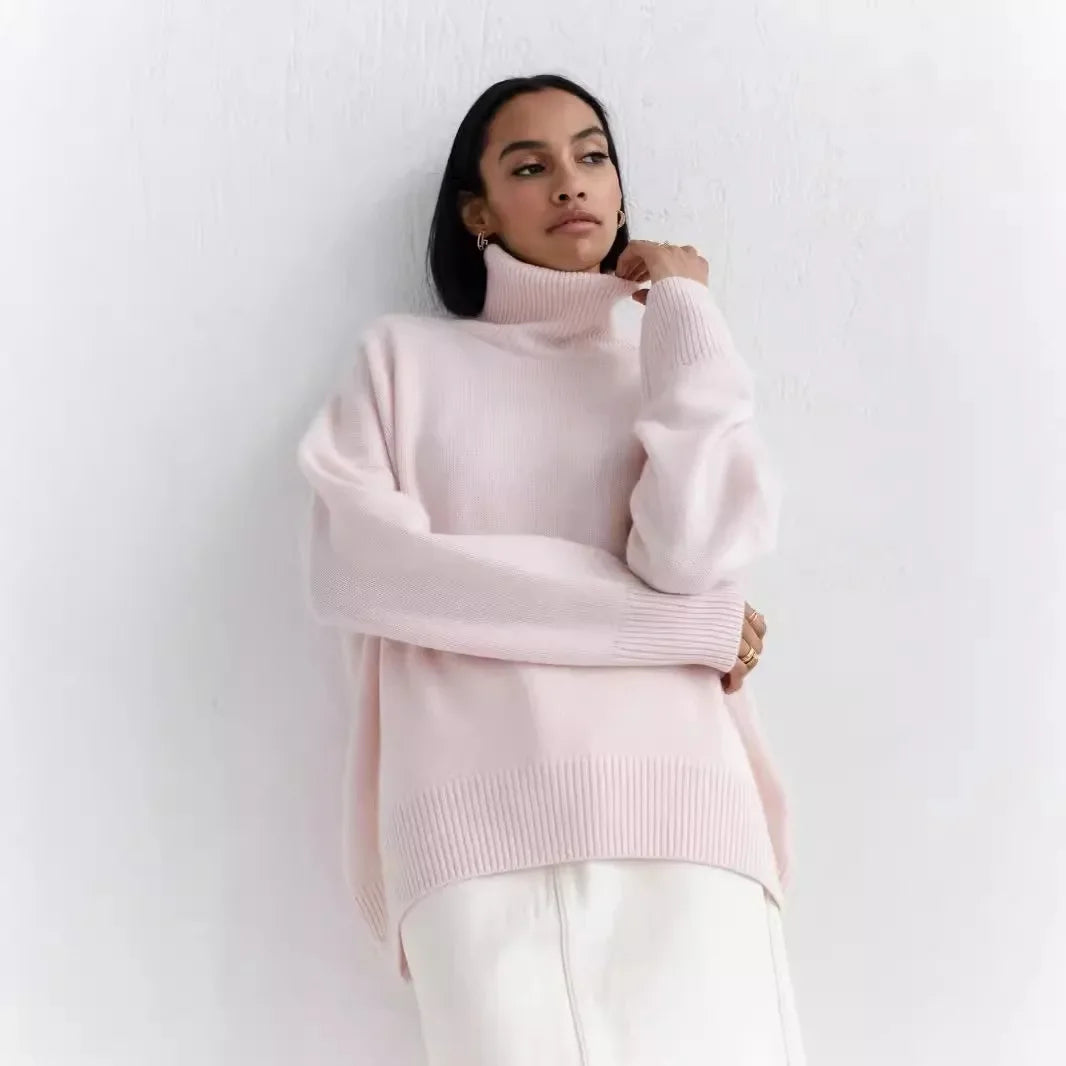 O-neck Knit Sweater Autumn and Winter Women's