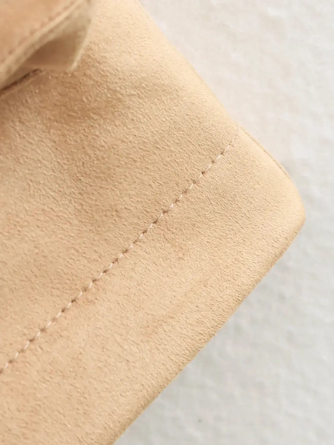 Lapel Contrast Color Large Pocket Mid-length Jacket