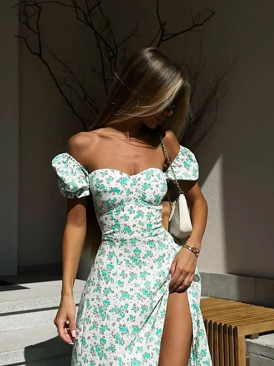 Off Shoulder Floral Dress Women’s