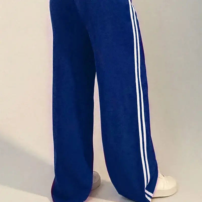 Women’s Pants Streetwear Basic Straight Loose Casual Slim Trousers