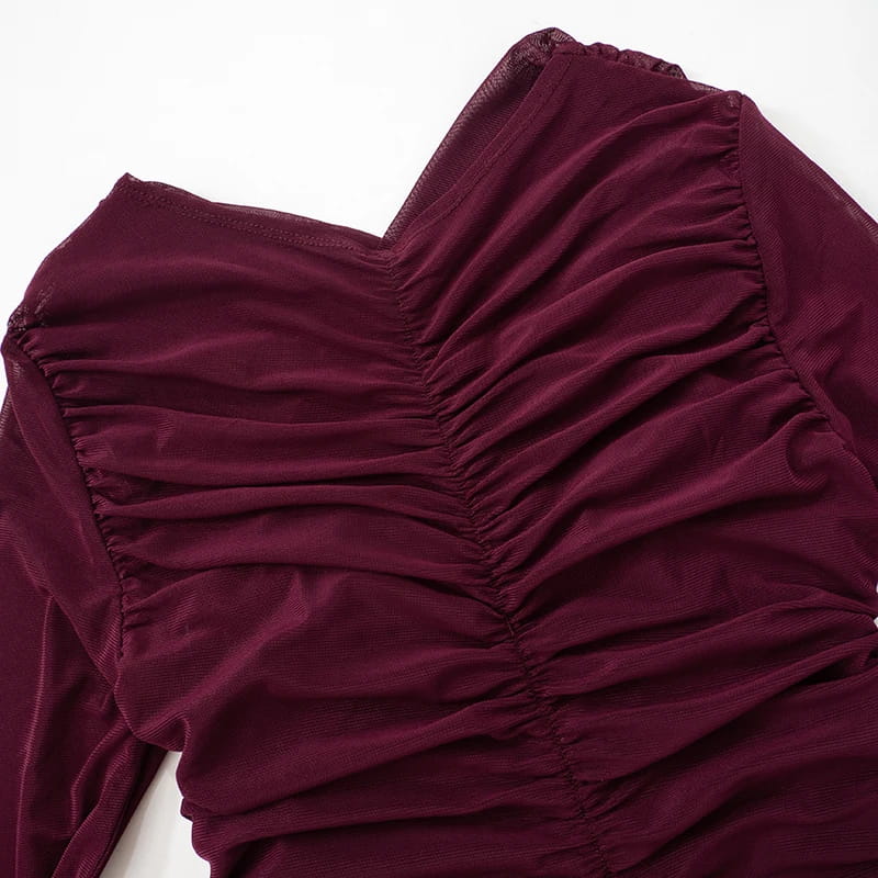 Chic Design Cross Neck Crop Top