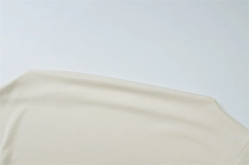 Inclined Shoulder Long Sleeve T-shirt Women