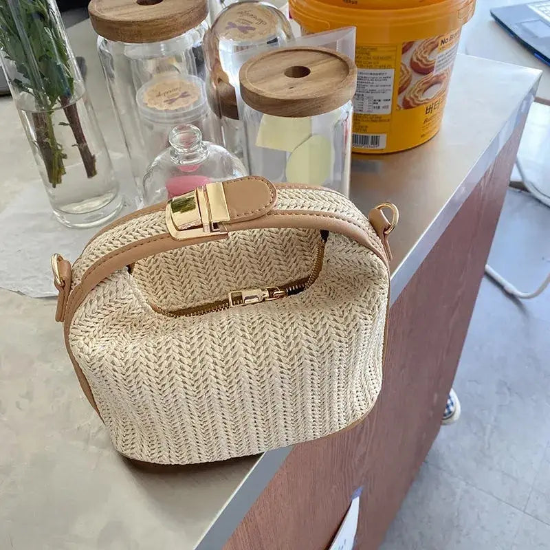 Straw Crossbody Bag For Women