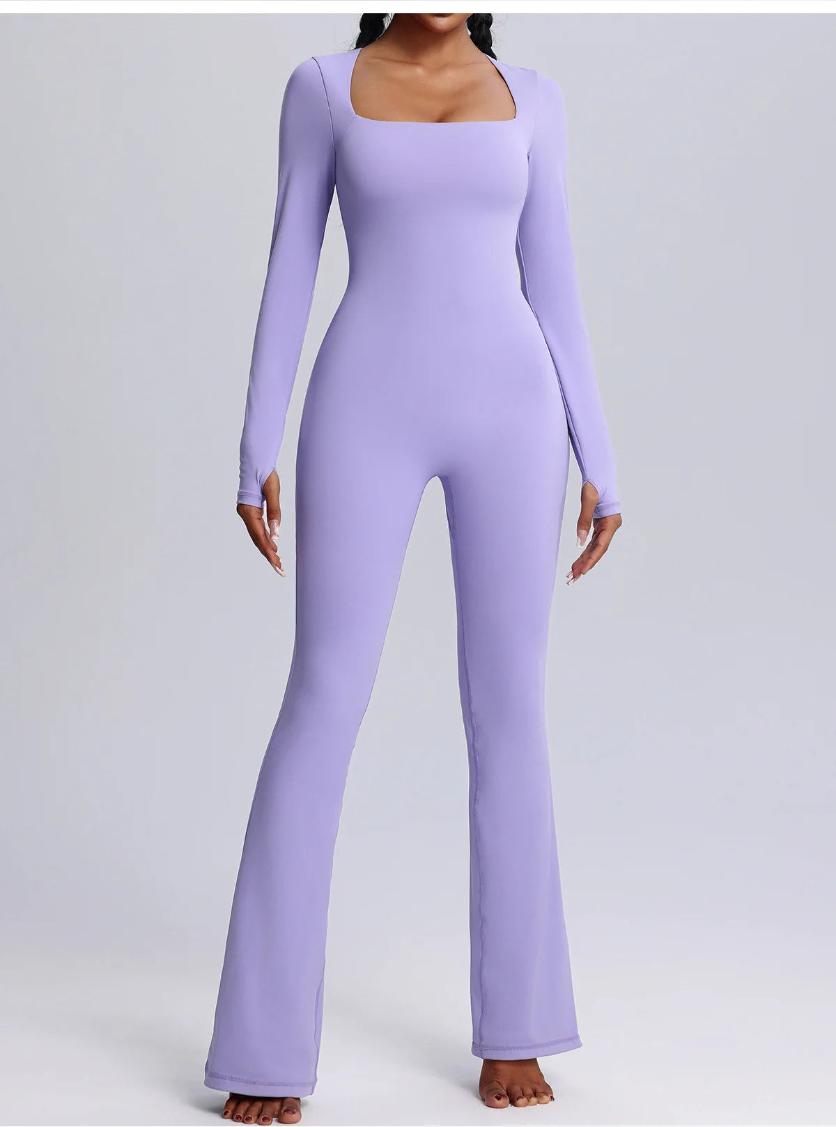 Seamless Jumpsuits Sports Fitness High Elastic Breathable Long-sleeved Suit