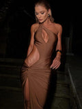 Women Dresses Shirring Chic Cut Shape Incline - Norellé