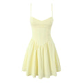 Elegant Women Fishbone Waist Shaping Sling Mini Dress - Norellé