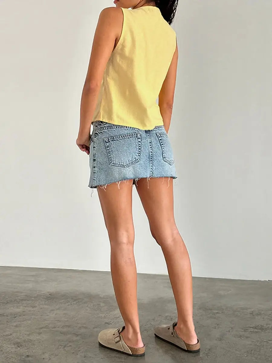 Retro Strappy Tank Top Women