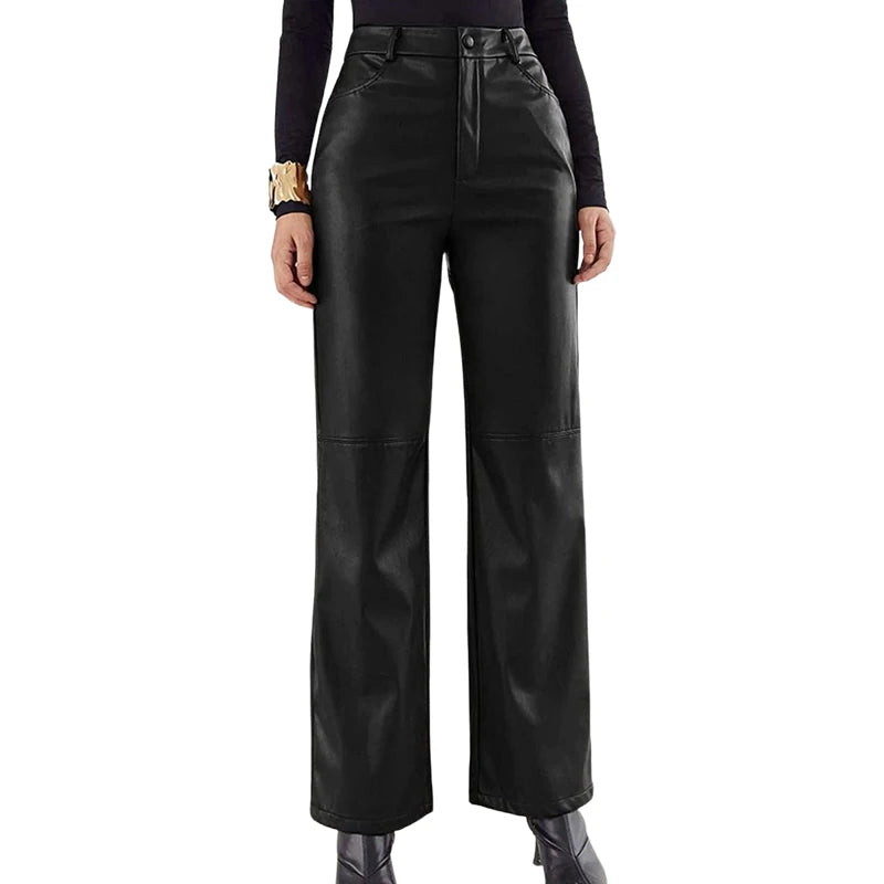 Women PU Leather Pants