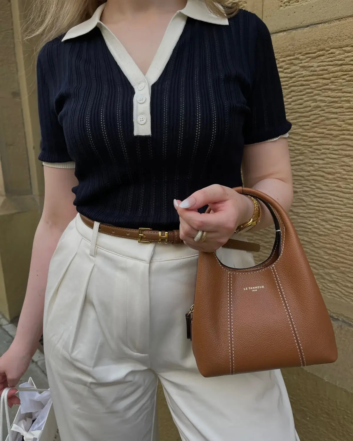 Elegant Patchwork Knitted Pullover Women’s