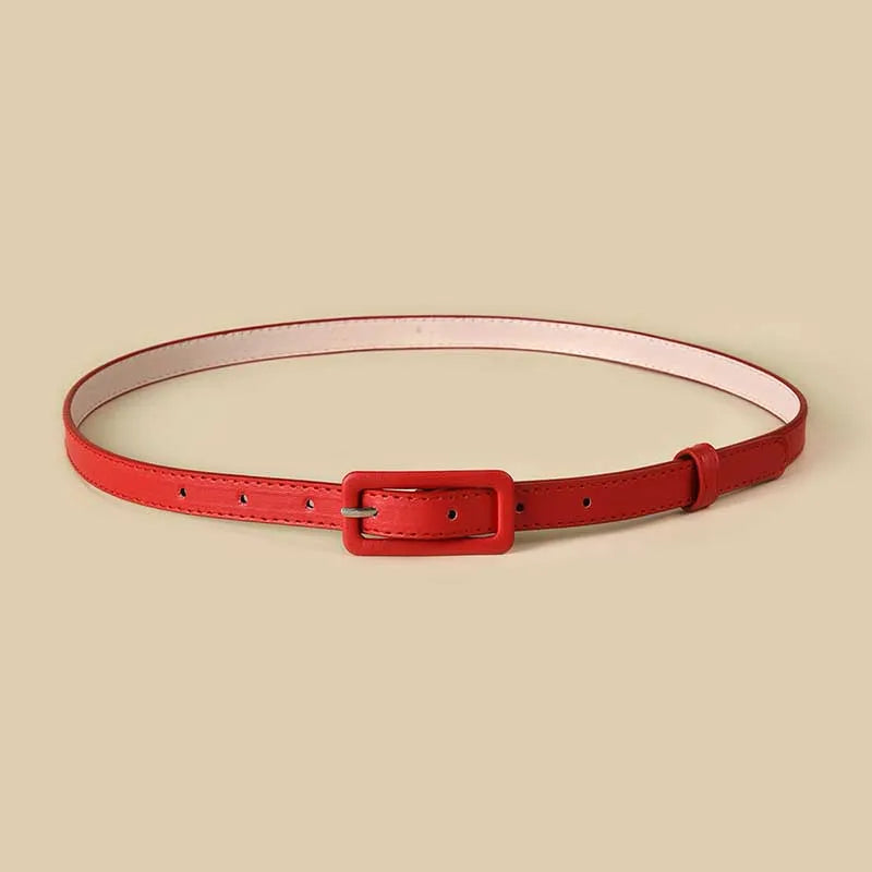Thin Waistband Pin Buckle Adjustable Belt