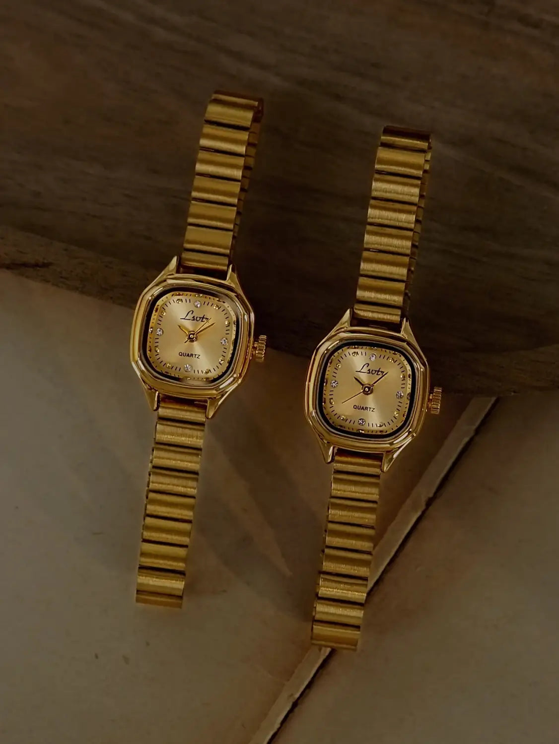 French-Style Vintage Exquisite Gold Square Small Dial Women’s Watch