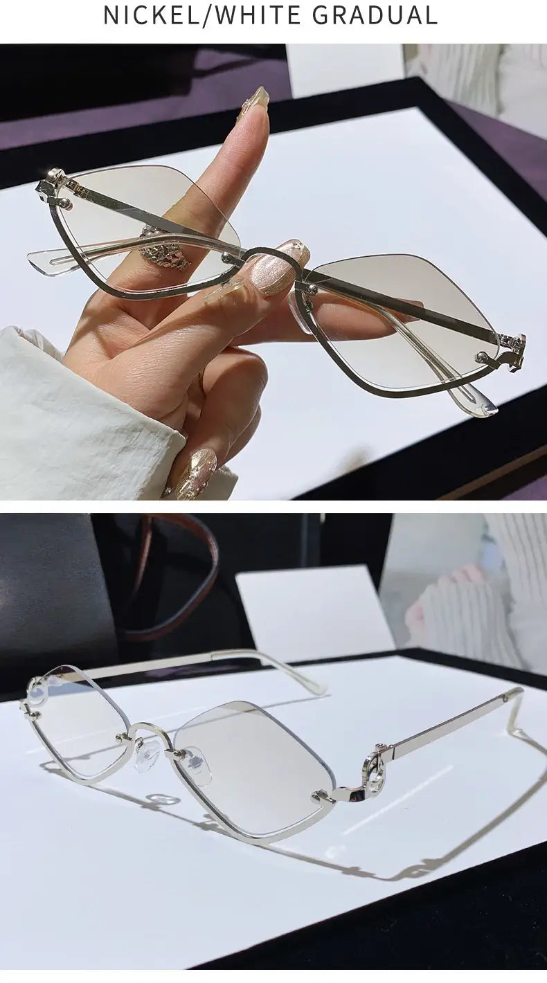 Fashion Small Polygonal Sunglasses Women