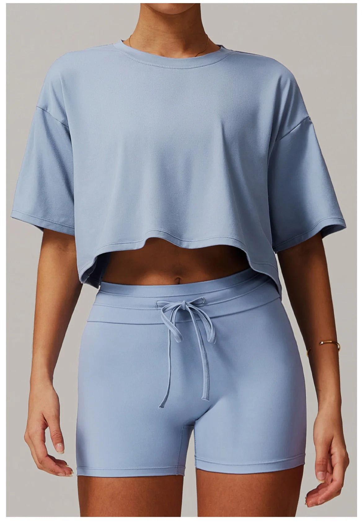 Loose Yoga Top Women Short Sleeve Gym