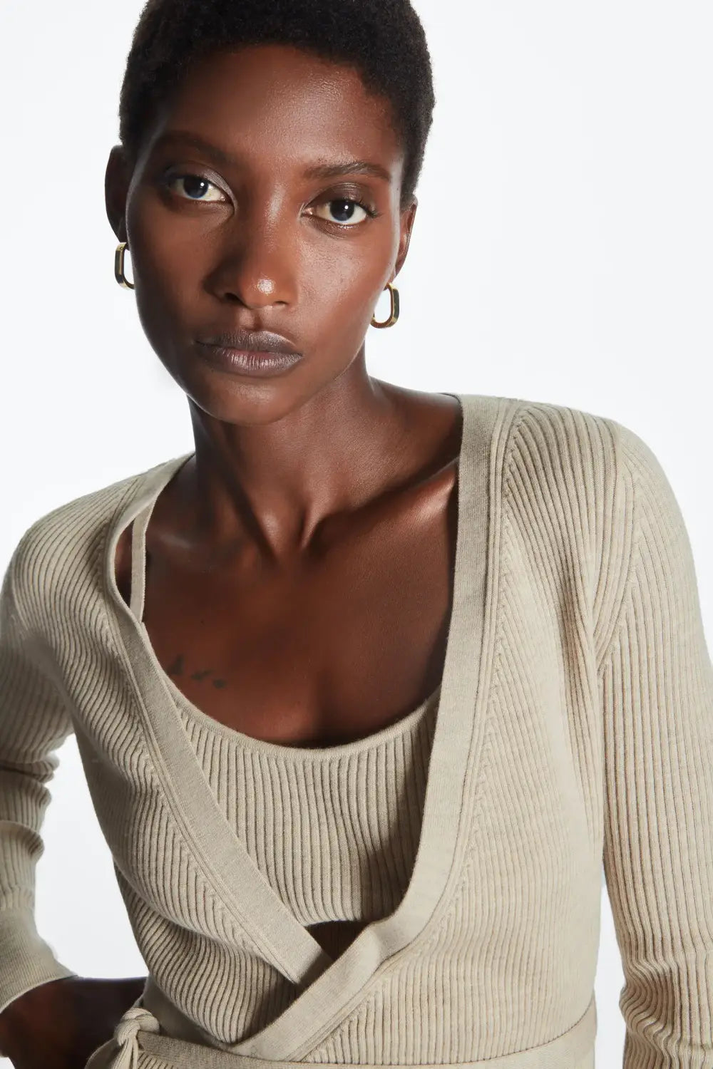 Women’s Casual Wool Blend Tie Wrap Cardigan