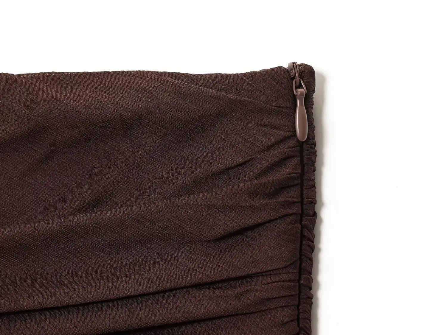 Women’s Simple and Comfortable Translucent Pleated Design Mid-length Skirt