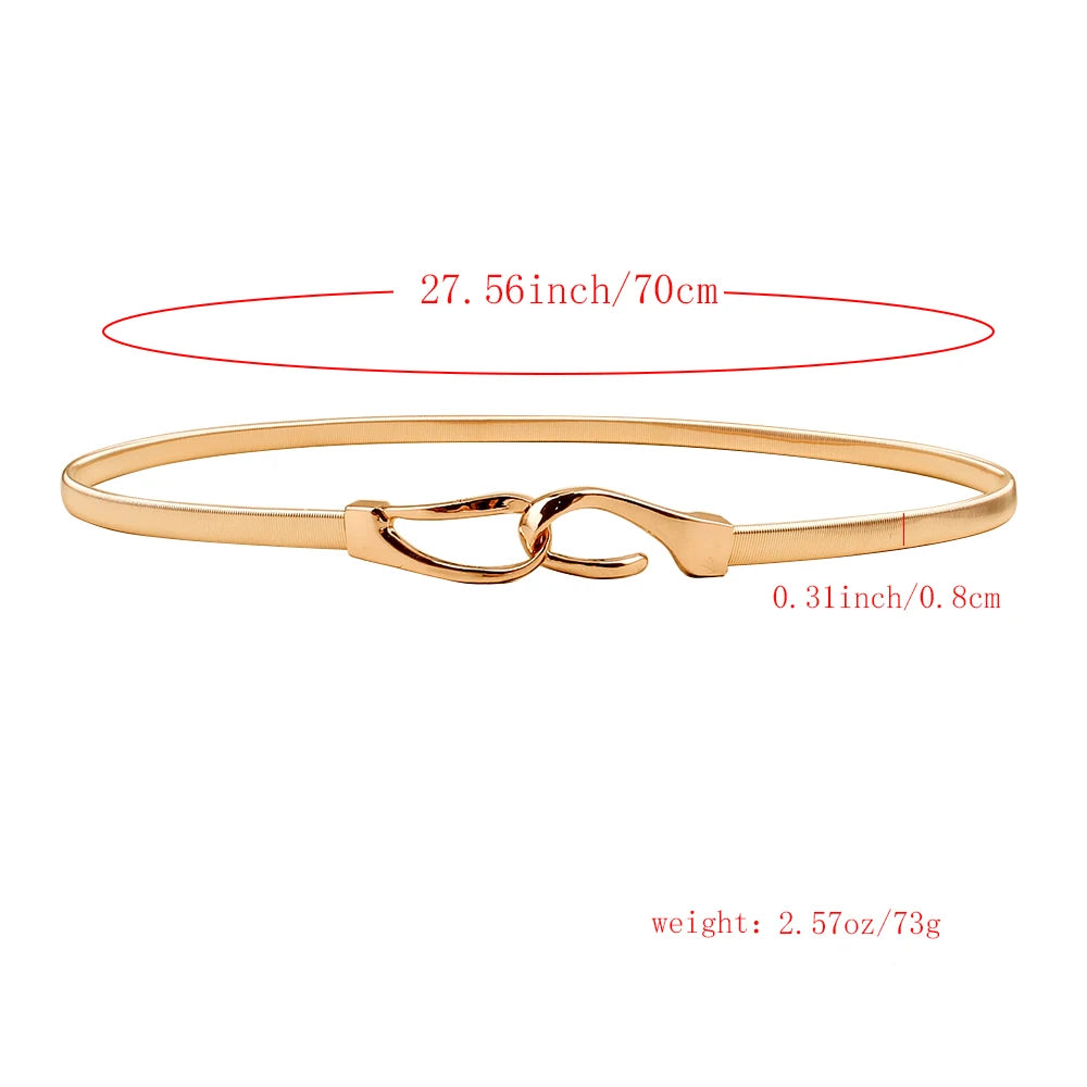 Women’s Metal Spring Waist Chain