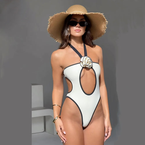 Woman Swimwear High Waist Bikinis Shorts Swimsuit Women Ribbed - Norellé