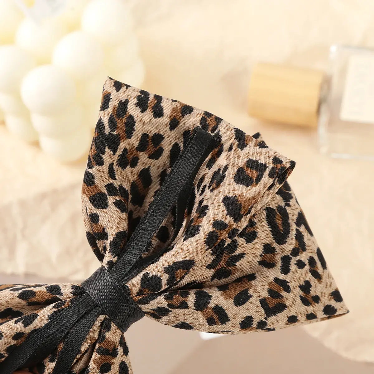 Leopard Bow Hair Clip