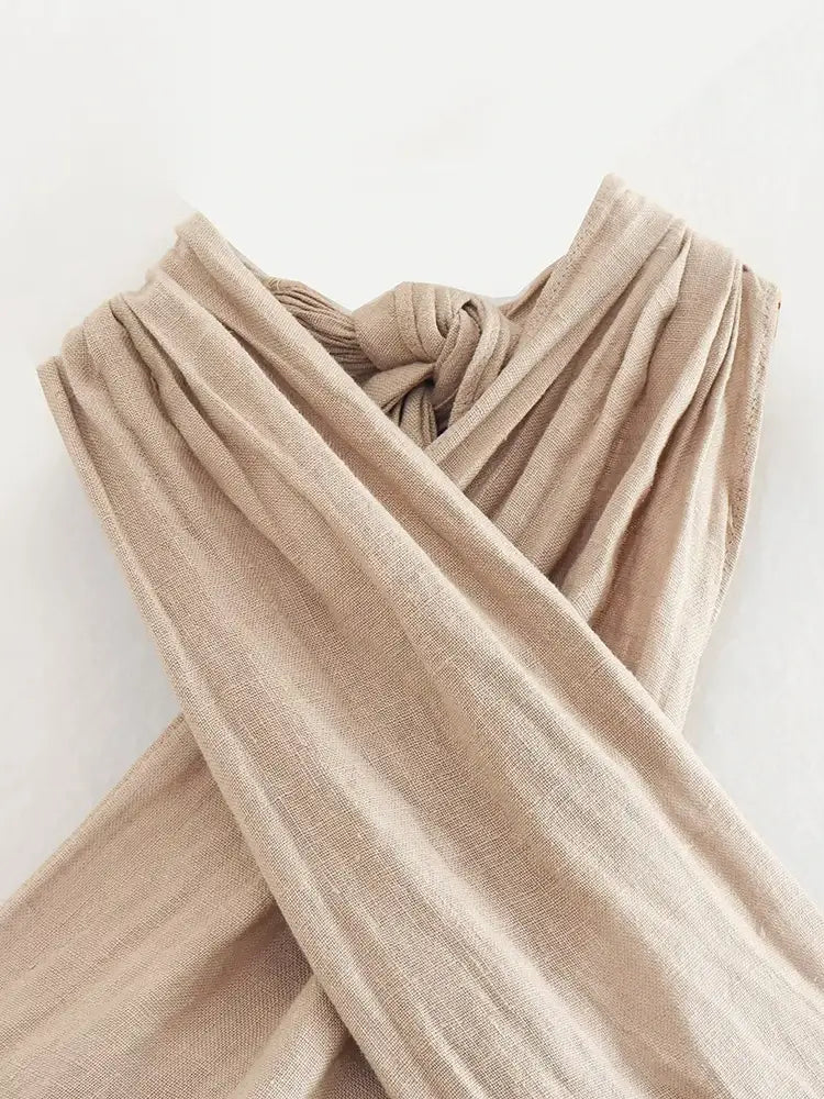 Women Linen Pants Set