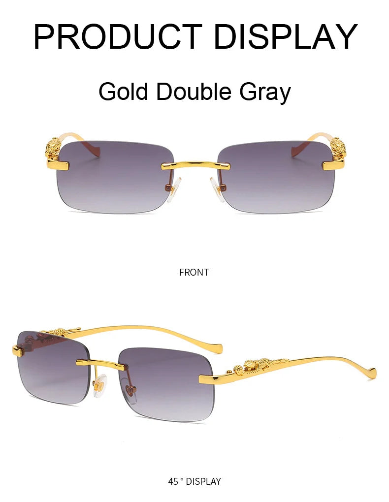 Rimless Square Sunglasses Woman