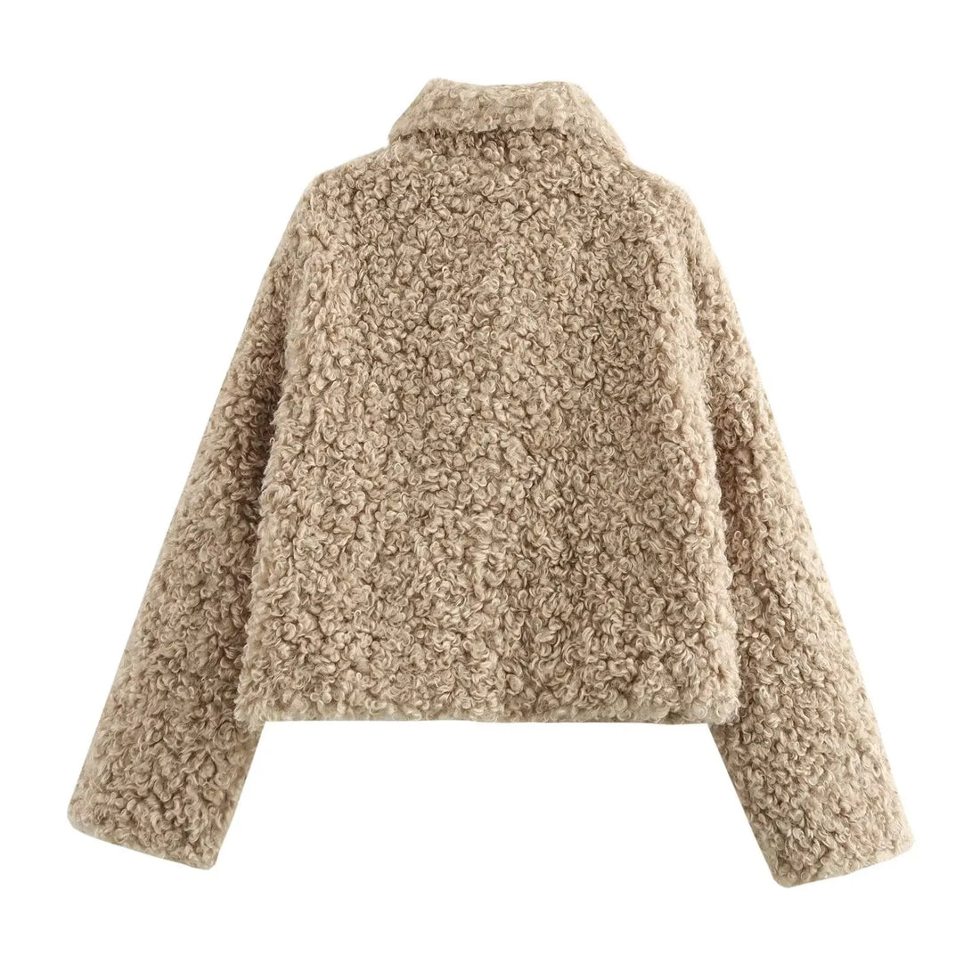 Damenjacke mit Kragen, langärmelig, Seilschnalle, warme und winddichte Jacke 