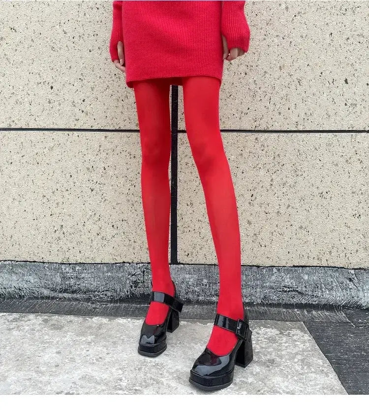 Red Tights Women