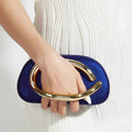 White/Blue Women Bag