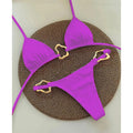 Bikini Solid Color Lace-up Split Two-piece Swimsuit for Women - Norellé