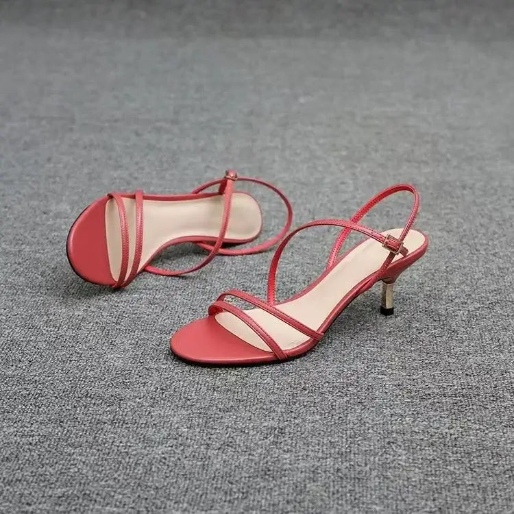 Low Sandals Woman Leather Suit