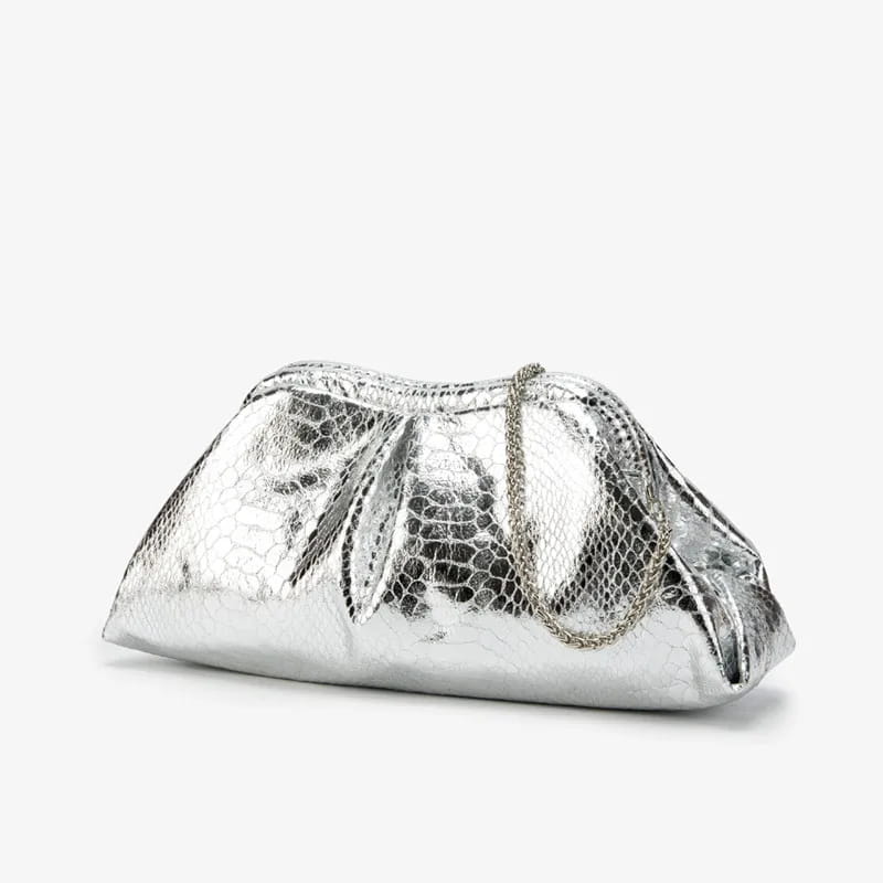 Women Serpentine Pattern Wedding Evening Clutch Bag