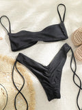 Woman Swimsuits String Bikini Set Women High Cut Swimwear - Norellé