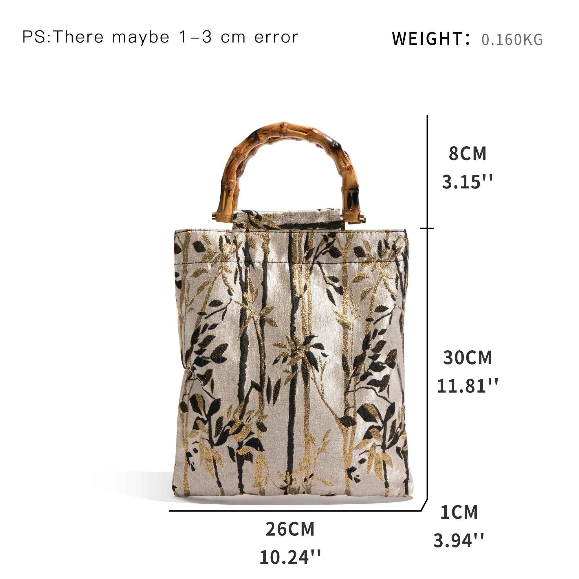 Bamboo Embroidery Clutch Bag