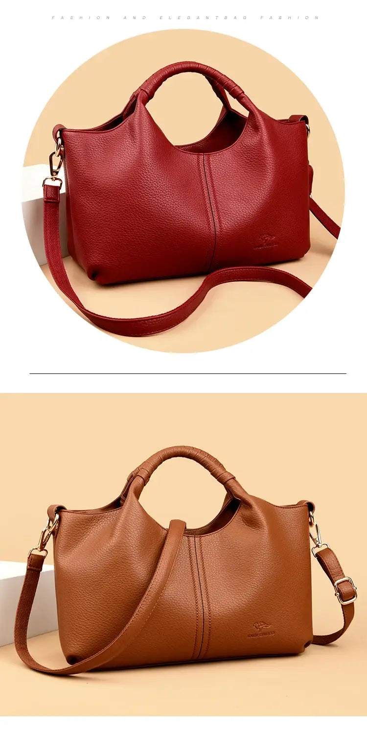 High Quality Soft Leather Women’s Handbag Tote Bag
