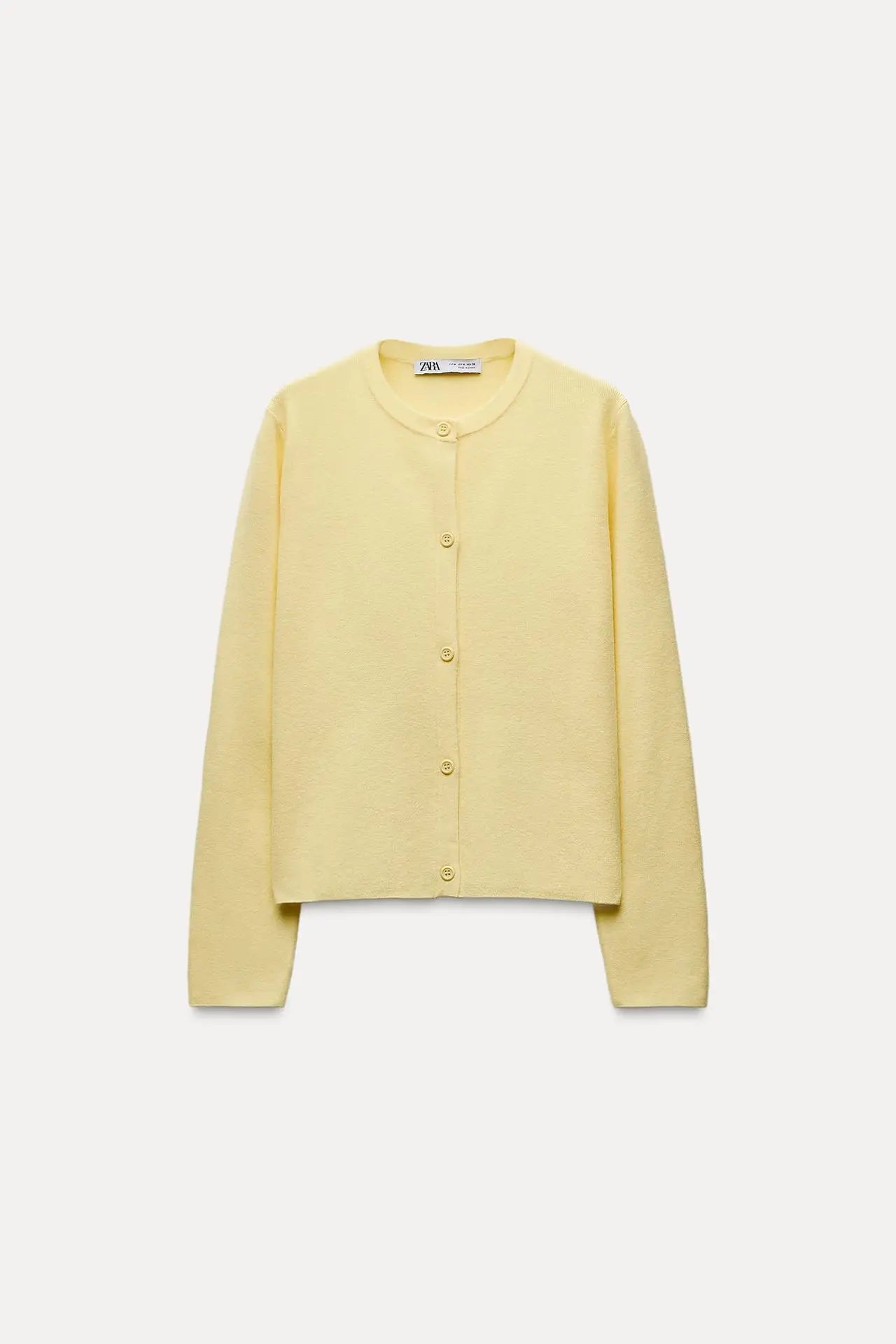 Women’s Long Sleeve Round Neck Flat Needle Knitted Jacket