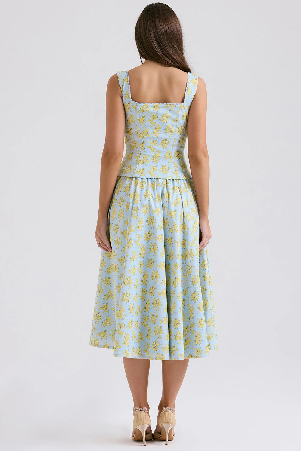 Summer Floral Print 2 Piece Dress Set - Norellé