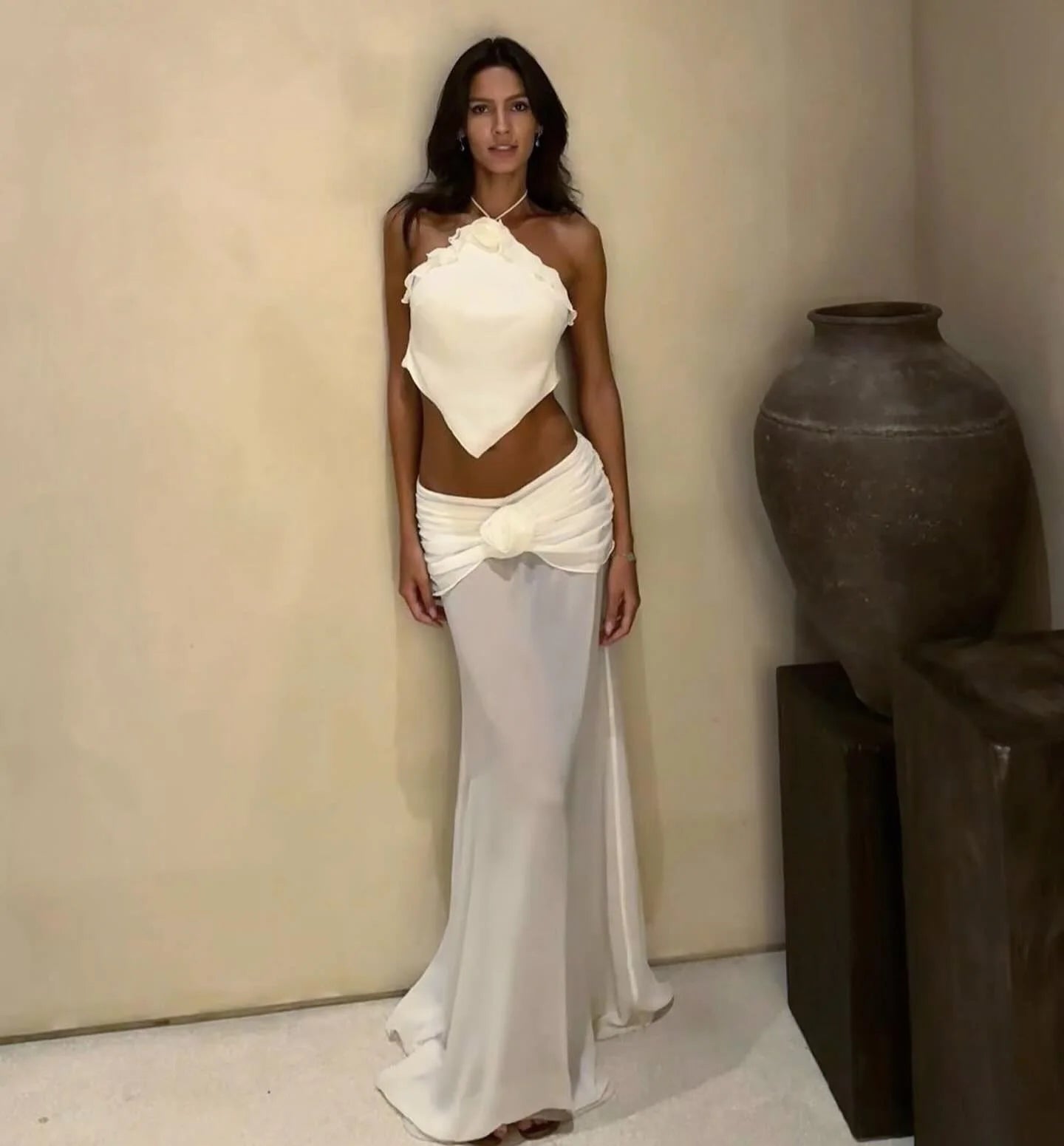 3 Pieces Sexy Bikinis Sets 3D Flower Backless Beachwear - Norellé