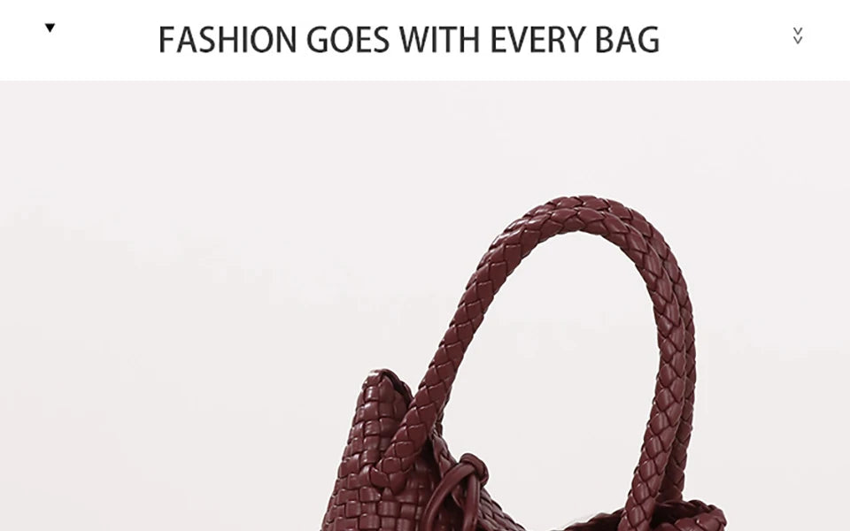 Woven Crossbody Tote Bag for Women Vegan Leather