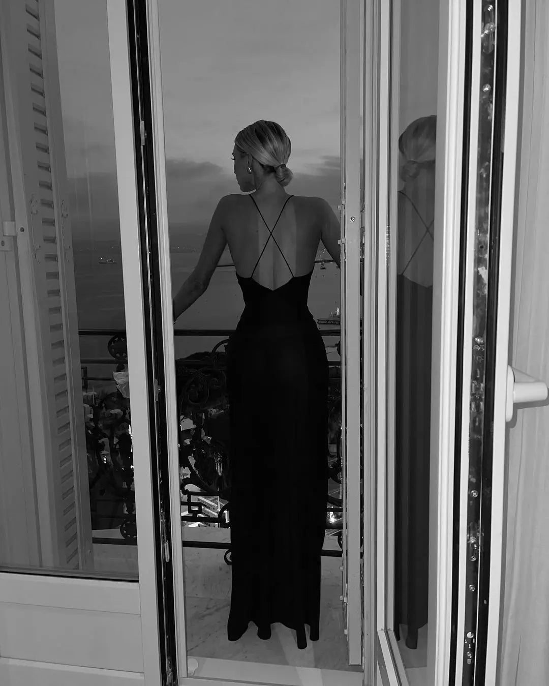 Flower Deep V-Neck Maxi Dress For Women