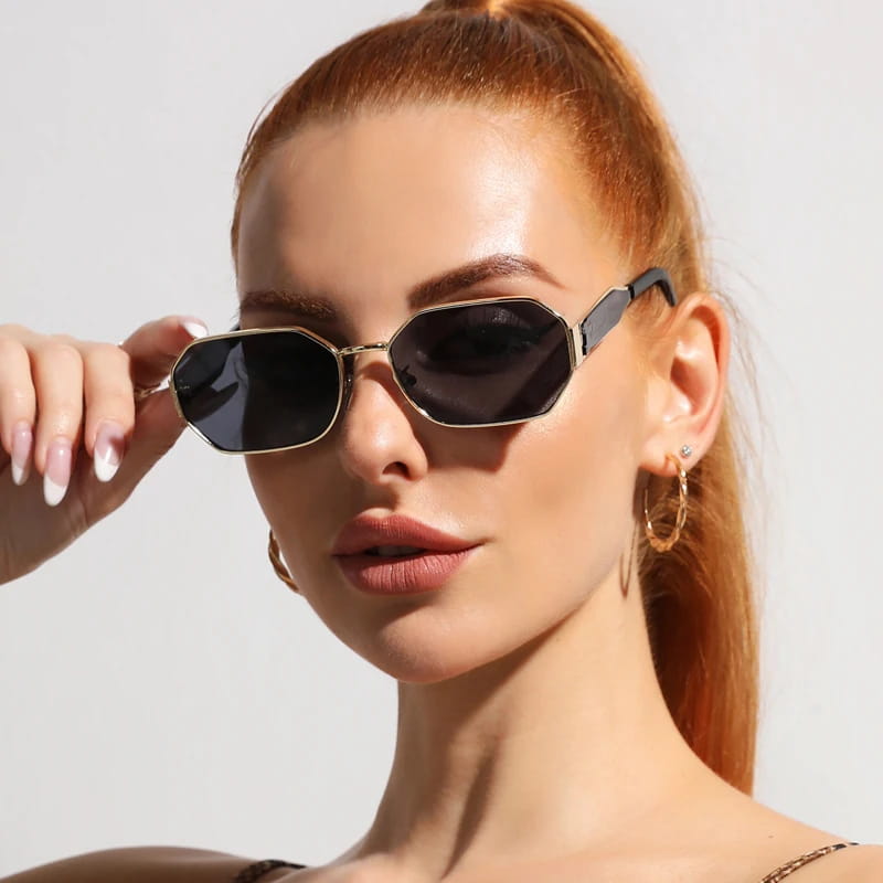 Fashion Square Vintage Sunglasses Women