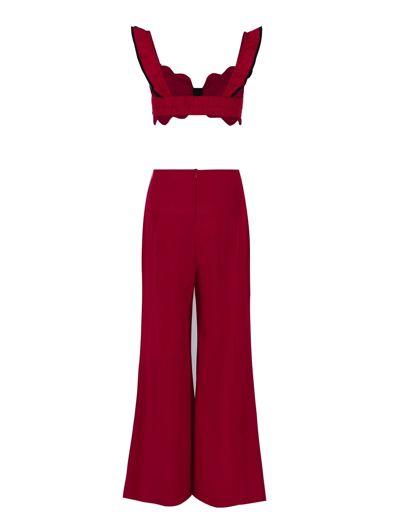 Pants Set For Women 2 Pieces With Short Top