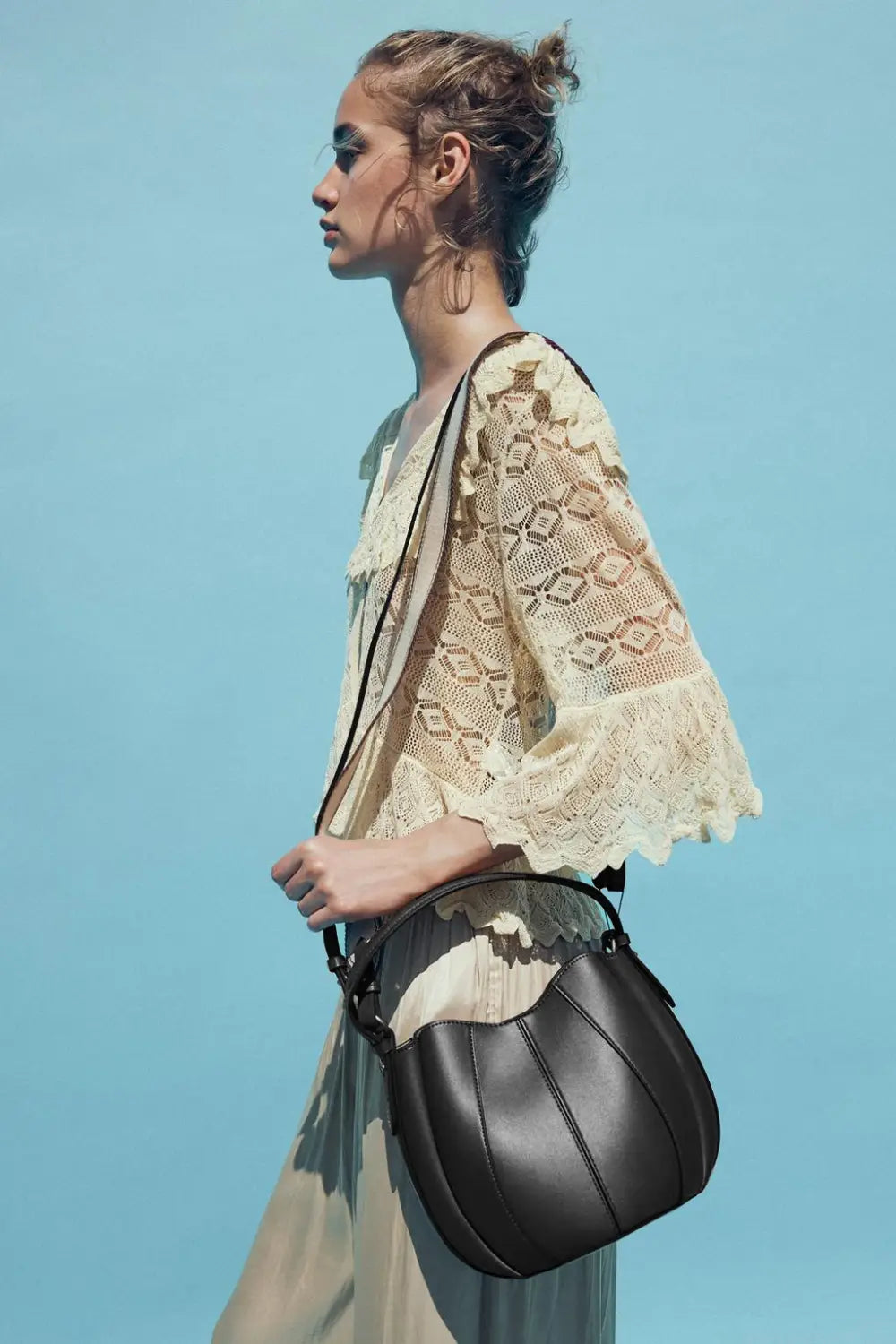 Bucket Bag Shoulder Handbags Wallet with Removable Pocket