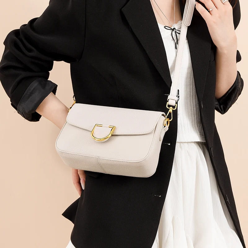 Women Real Cow Leather Handbag Crossbody Bag