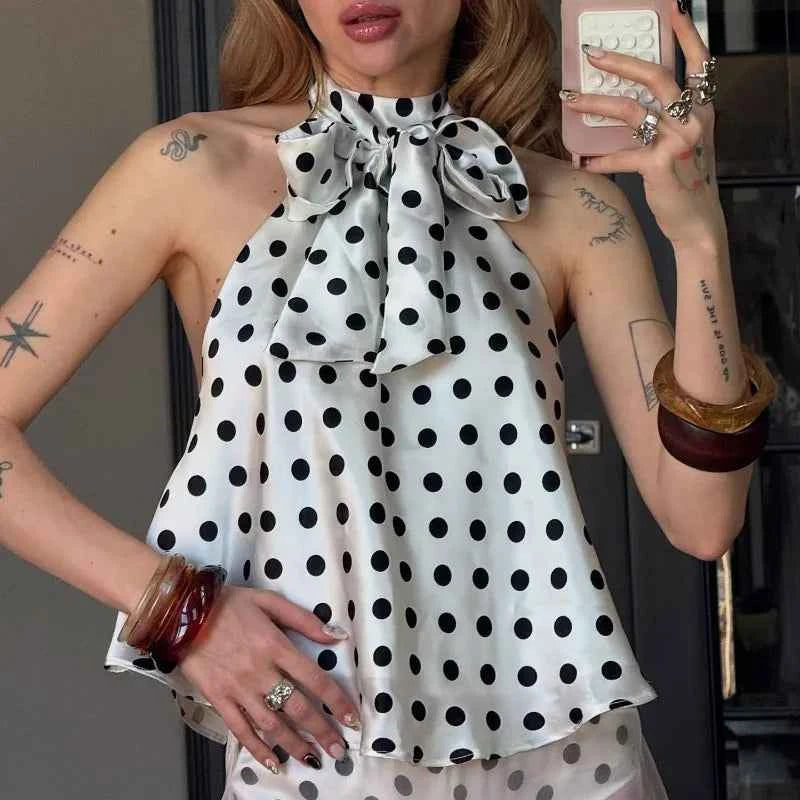 Vintage Polka Dot Tank Top