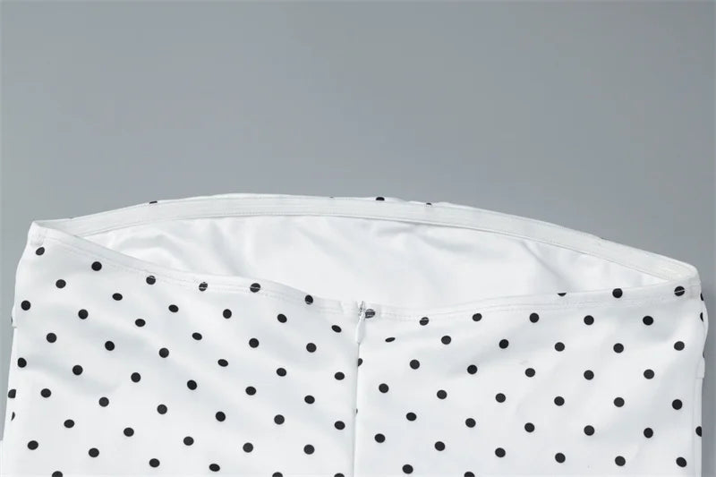 Polka Dot Off-shoulder Maxi Dress Women